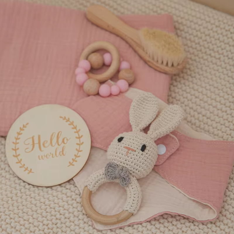 Set Badespielzeugset und Kinderwickeltuch